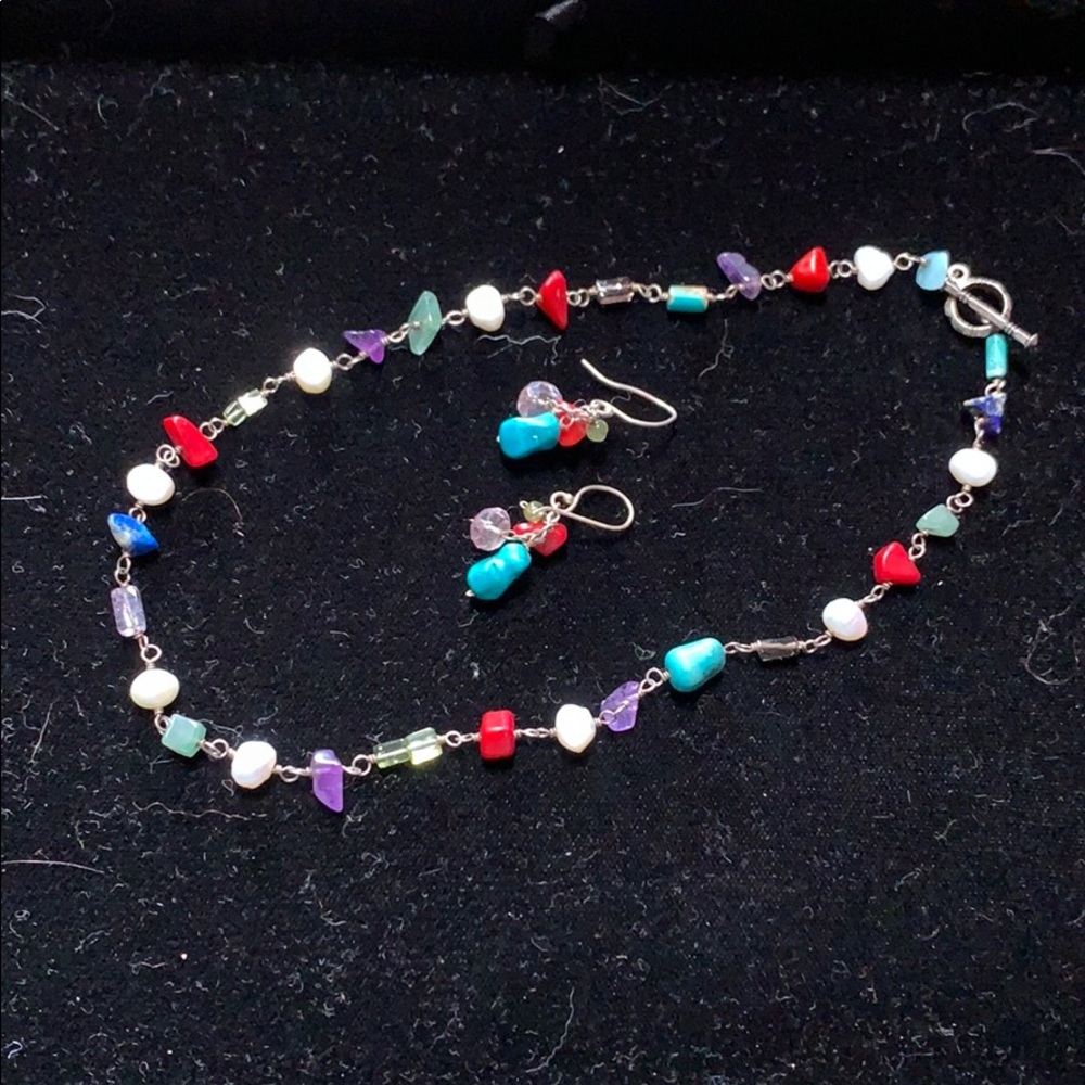Silpada necklace and earrings